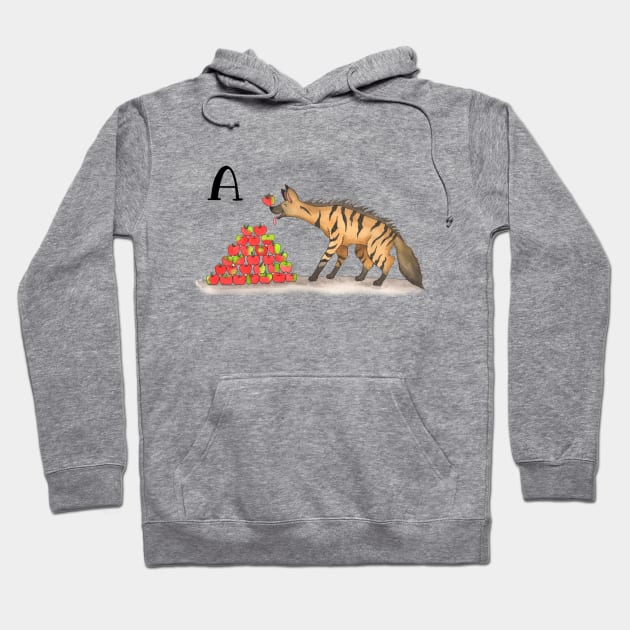 A is for Aardwolf Hoodie by thewatercolorwood